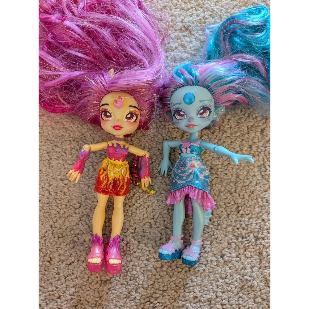 Magic Mixies Pixlings Dolls Lot Flitter Marena Fashion Dolls